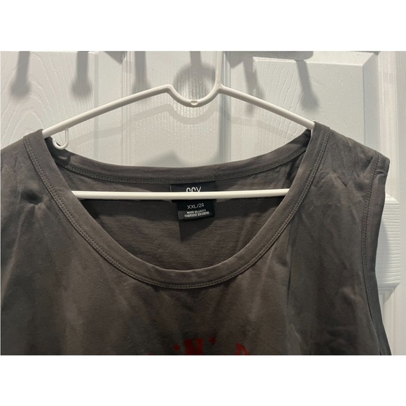 Sleeveless Dark Green Rock & Roll Tank Top - Picture 2 of 3